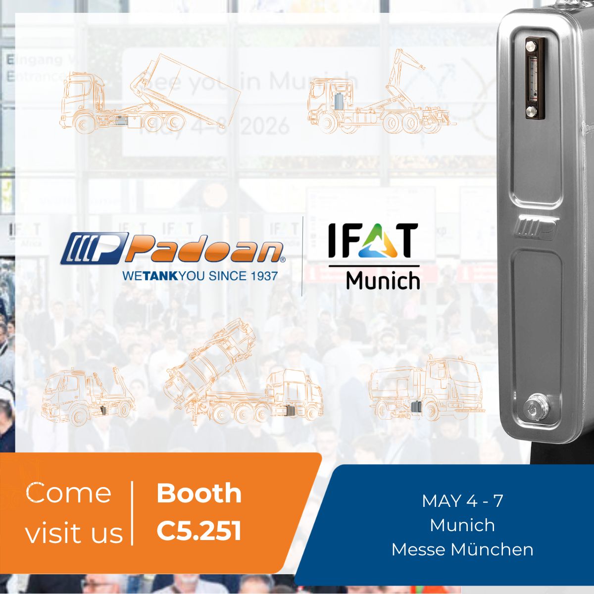 NEWS - Padoan at IFAT 2026 (4–7 May – Munich)